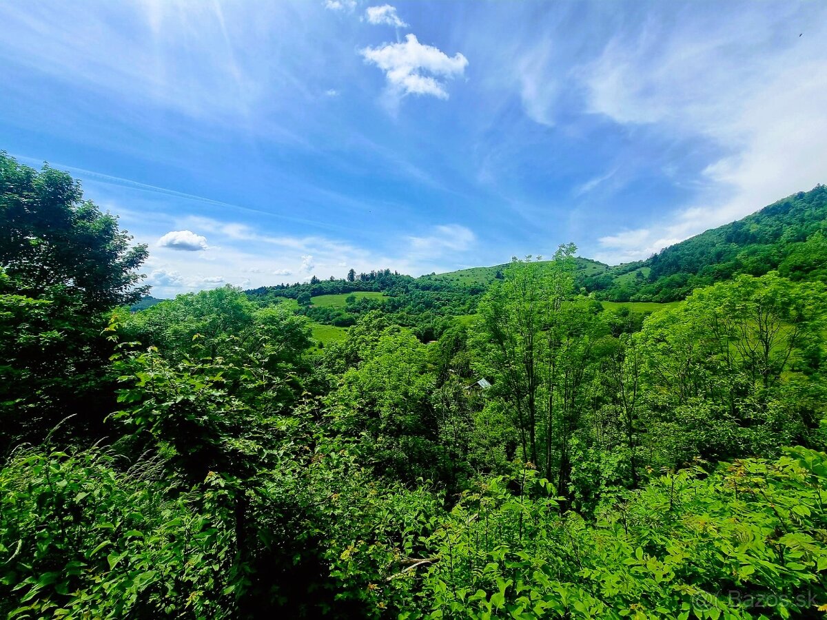 Chatka s krásnym pozemkom/1080m2-Štiavnické Bane