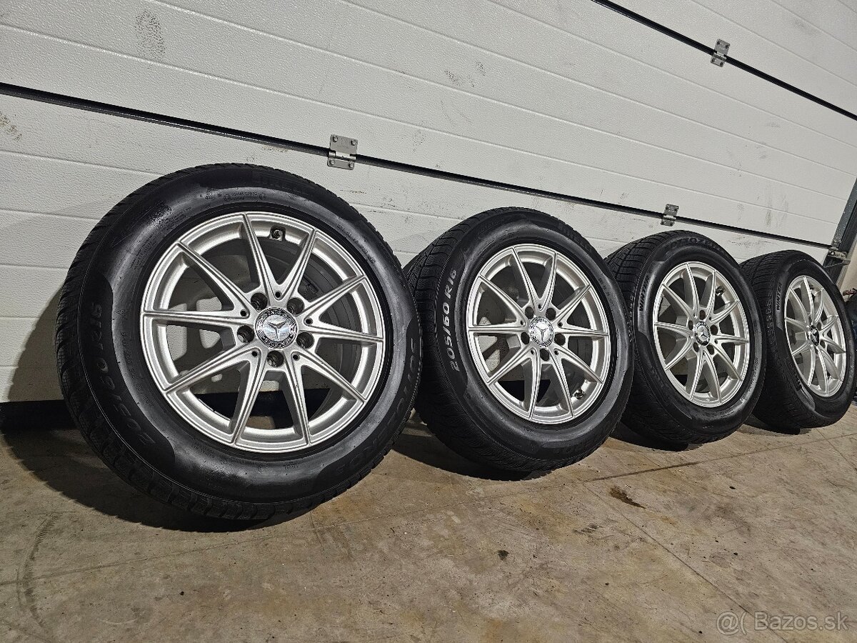 Zimná Sada Mercedes 5x112+Pirelli 205/60 R16 CLA, B, A