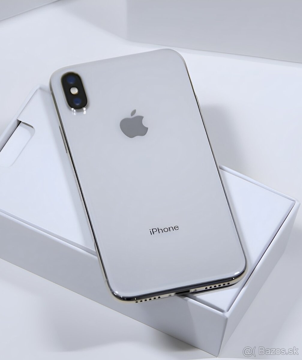 iPhone X Silver KONDICE BATERIE 100% TOP