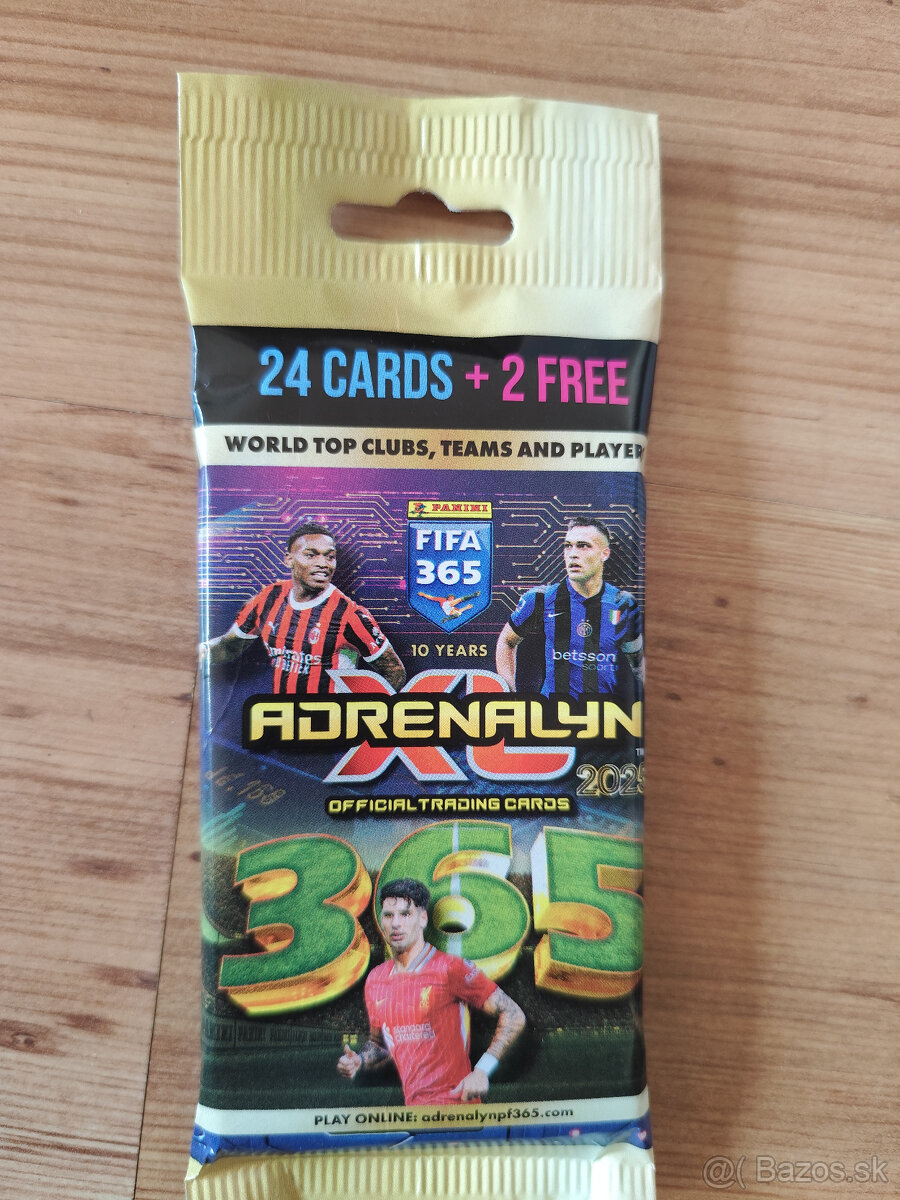 Futbalové kartičky Panini FIFA 365 2025 NEW - FatPack Box