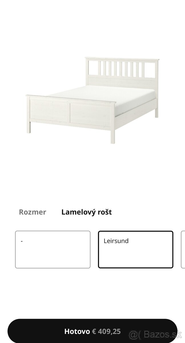 IKEA manželská posteľ s matracou