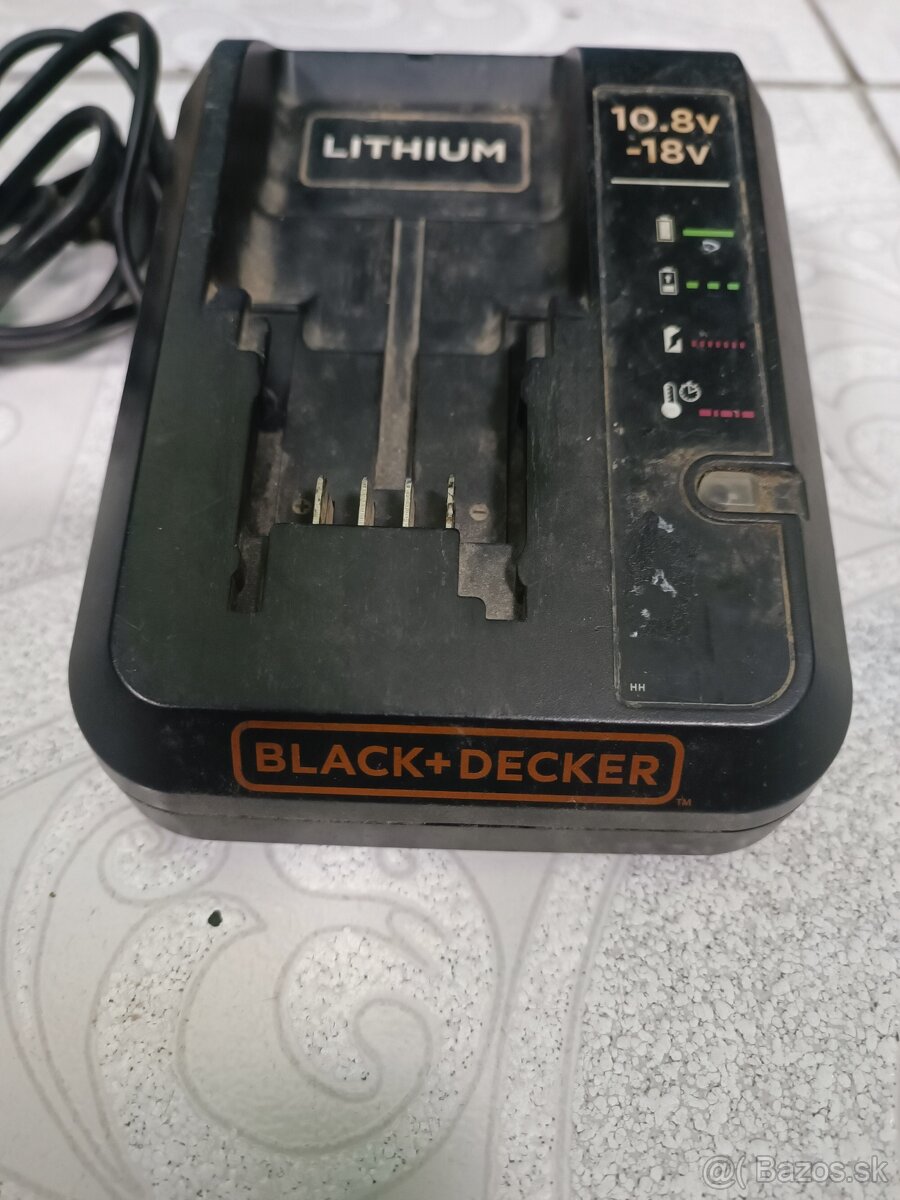 Predám nabíjačku Black+Decker