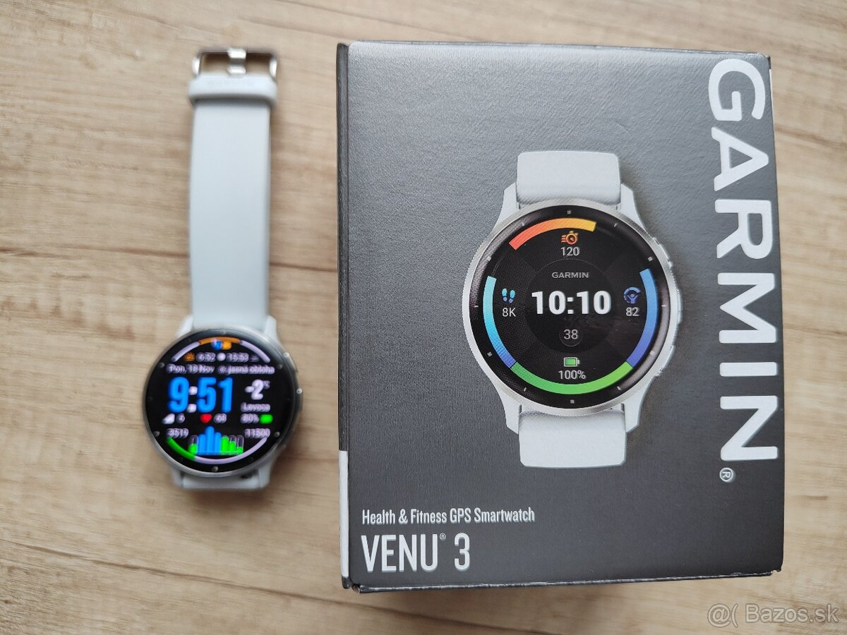 Garmin Venu 3 - V záruke + poistenie + fólia