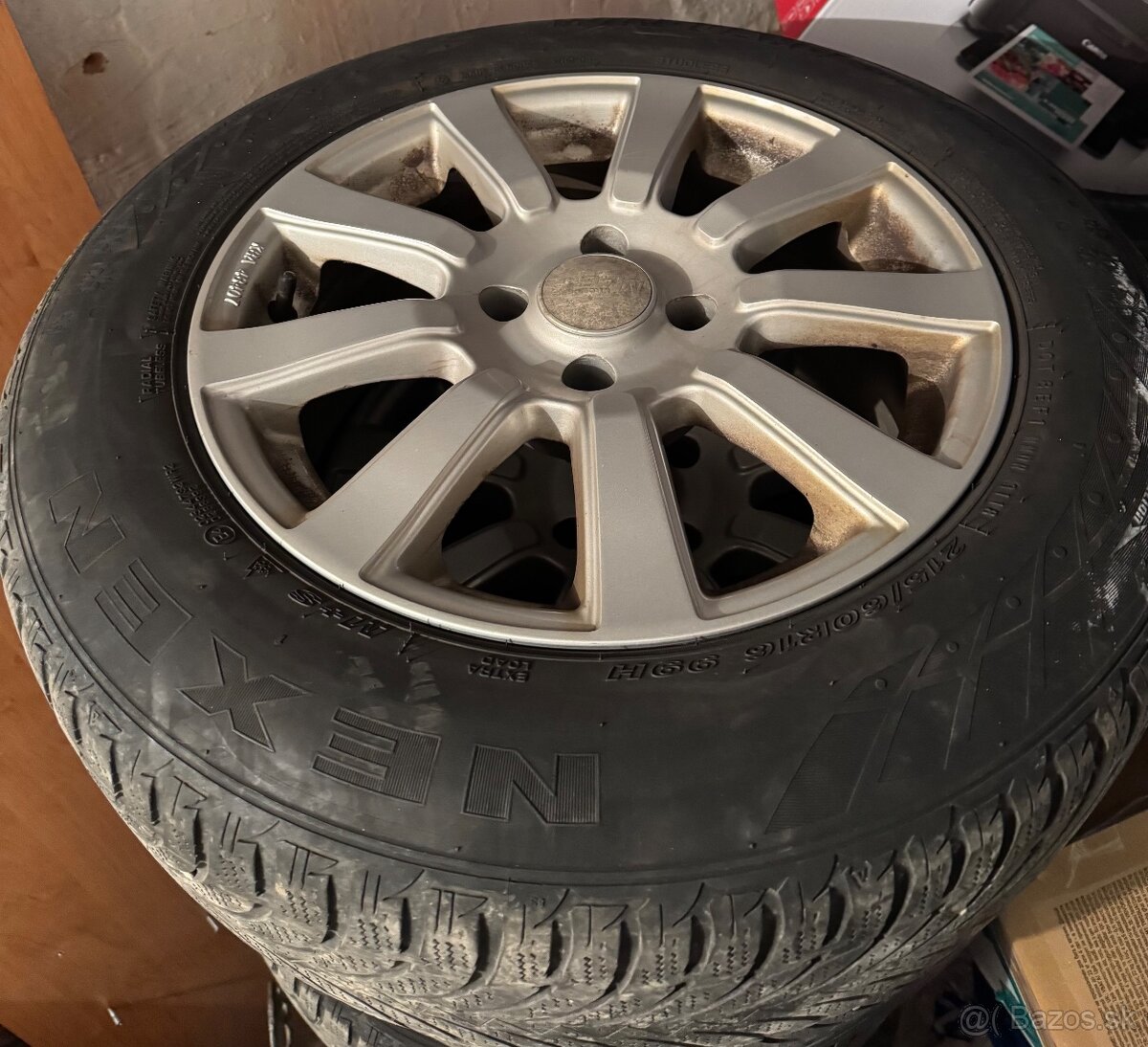 Alu disky + zimné pneu  4x108 215/60 R16