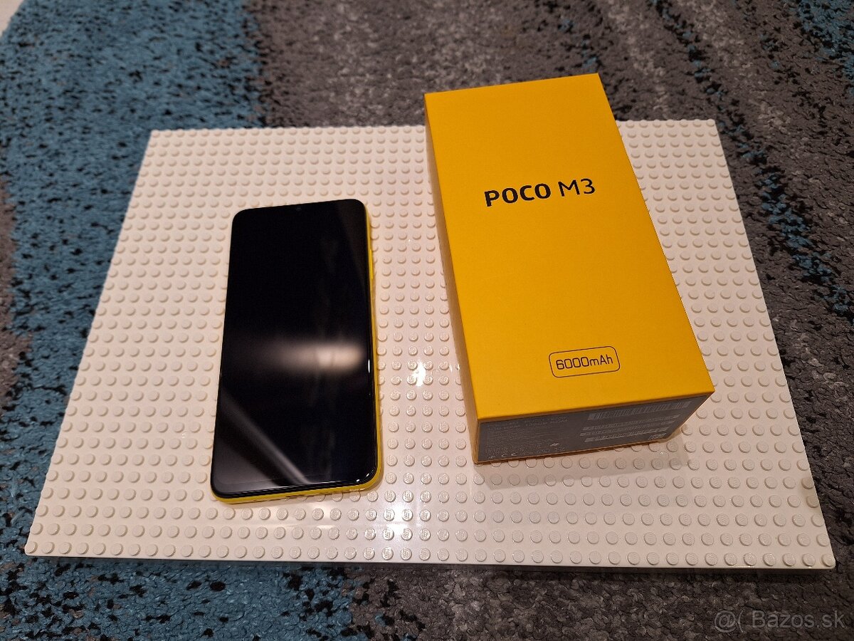 Xiaomi Poco M3 dual sim 6000 mAh baterka 4 GB RAM, 128 GB 4G