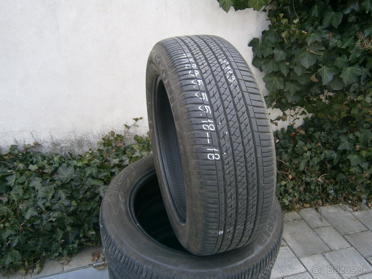 Predám 4x letné pneu Bridgestone 235/55 R18 100HXL