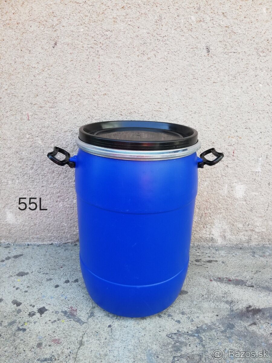 Plastové sudy 55L a 220L