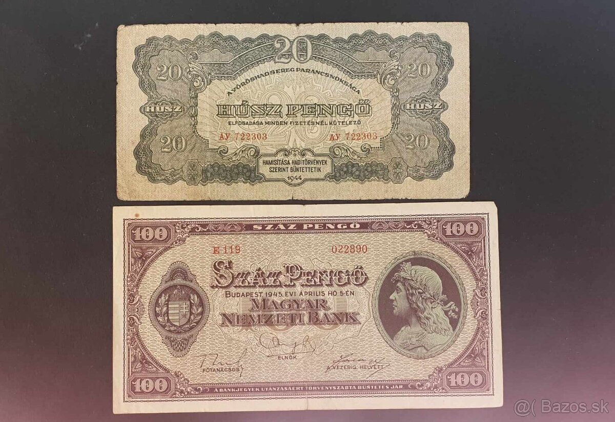 pengo madarske bankovky
