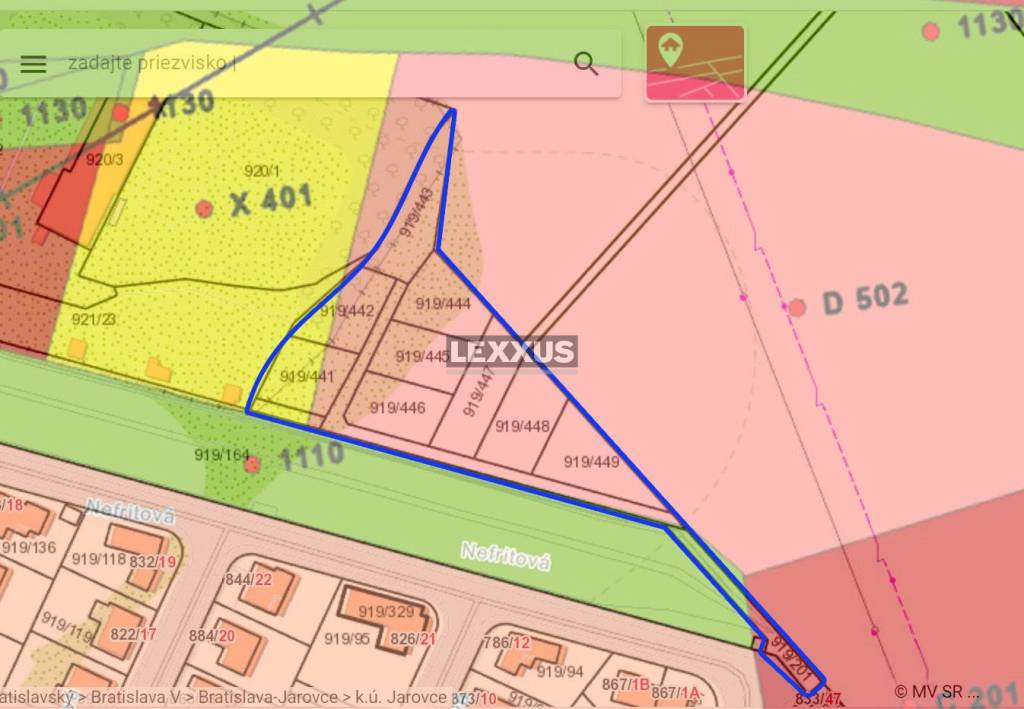 | Investičný pozemok s výmerou 4.750 m2, Jarovce - BA V