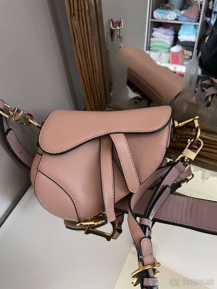 Predám Dior saddle bag, nude- ružová kabelka