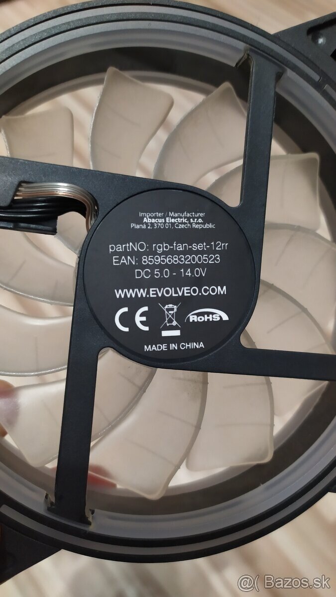 4x RGB ventilátory Evolveo