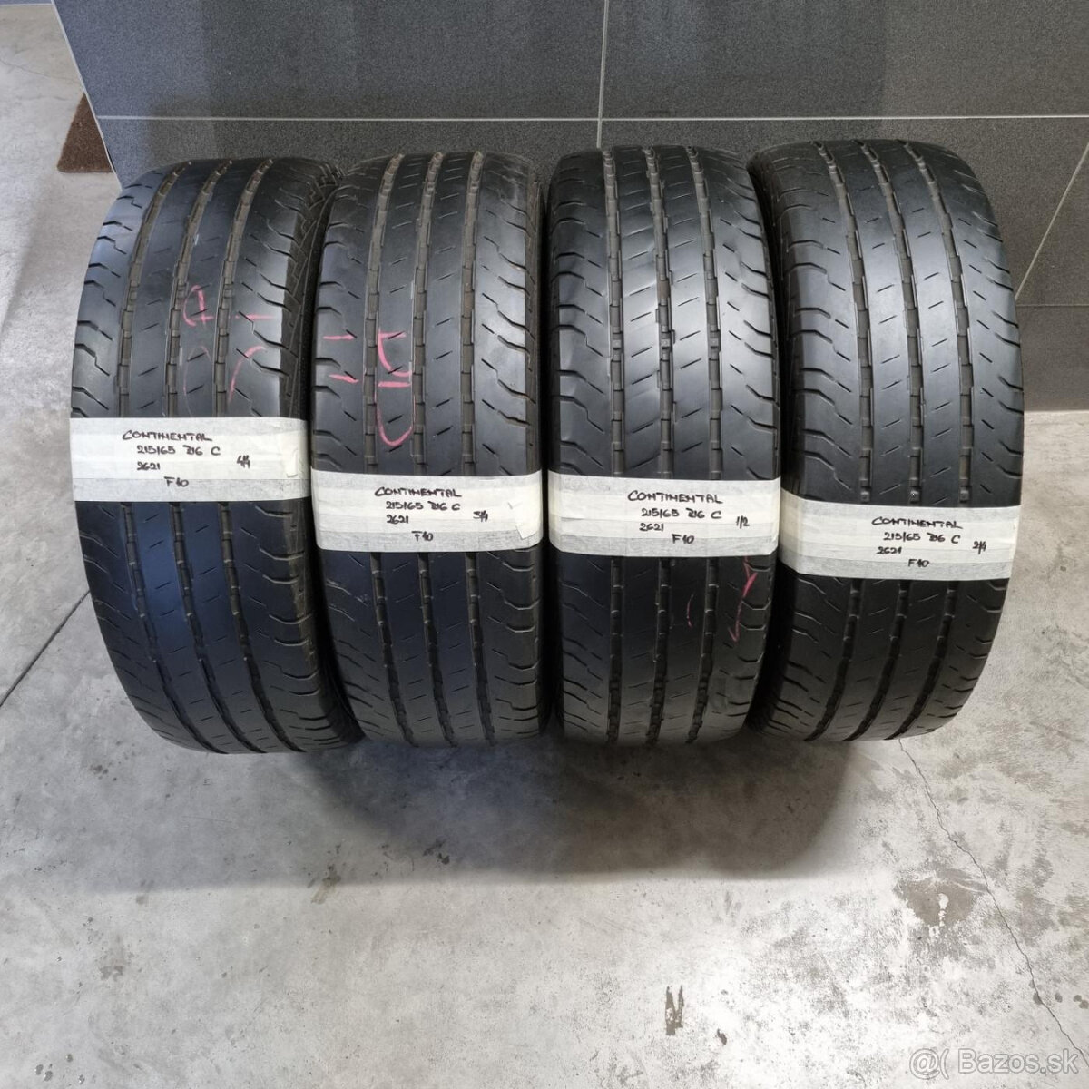 Dodávkové letné pneu 215/65 R16C CONTINENTAL DOT2621