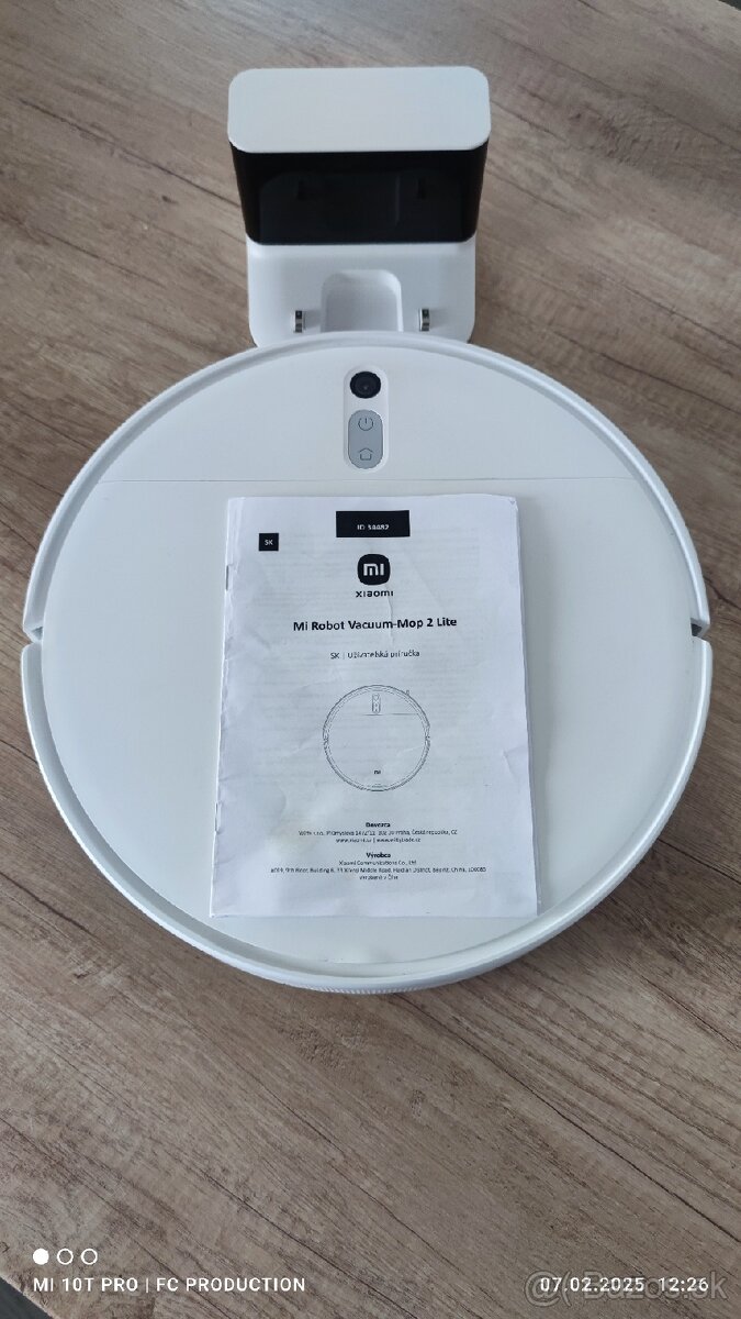 Robotický vysávač Xiaomi Mi Robot Vacuum-Mop 2 Lite