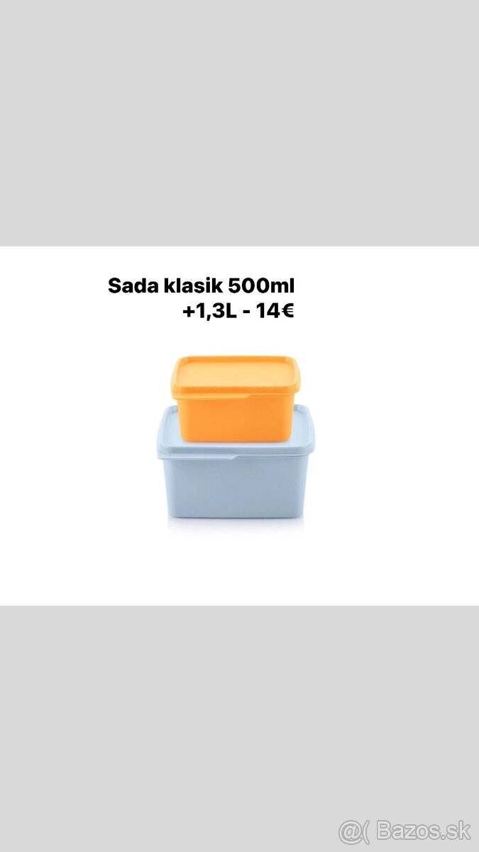 Sada klasik 500ml +1,3L Tupperware