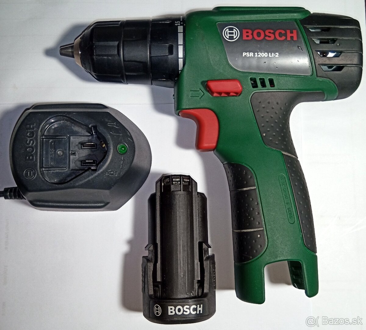 Bosch Aku skrutkovač PSR 1200 Li-2; 12 V; 1x1,5 Ah