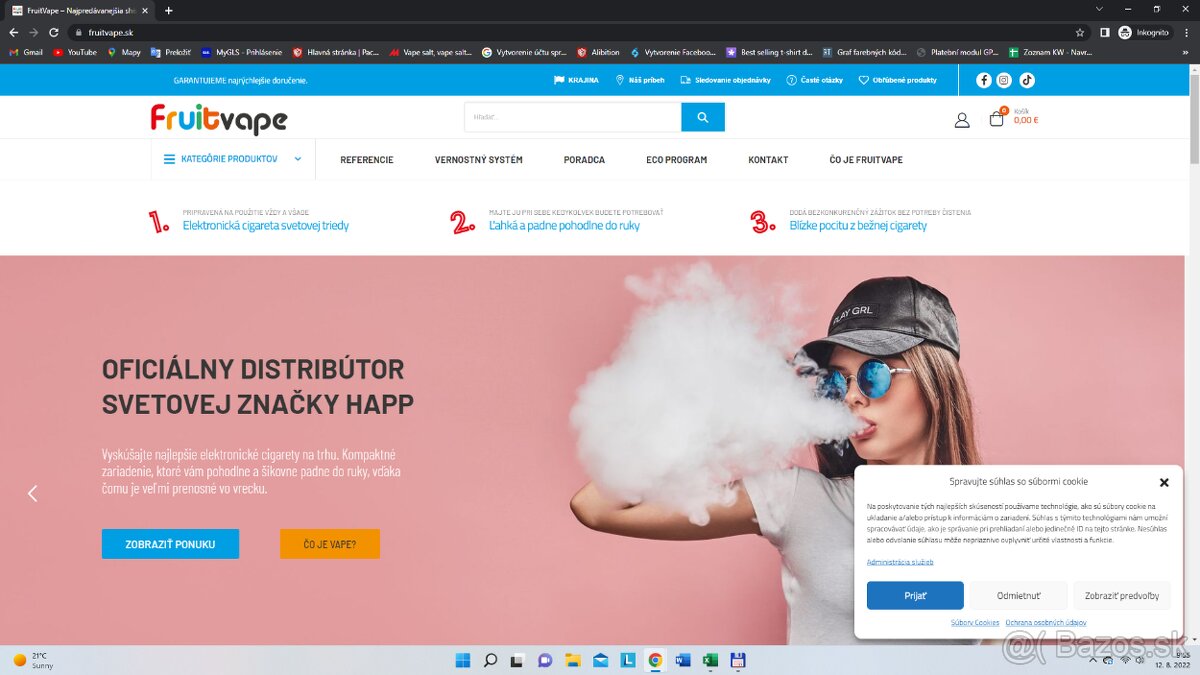 Predám eshop s vape produktami- dropshipping