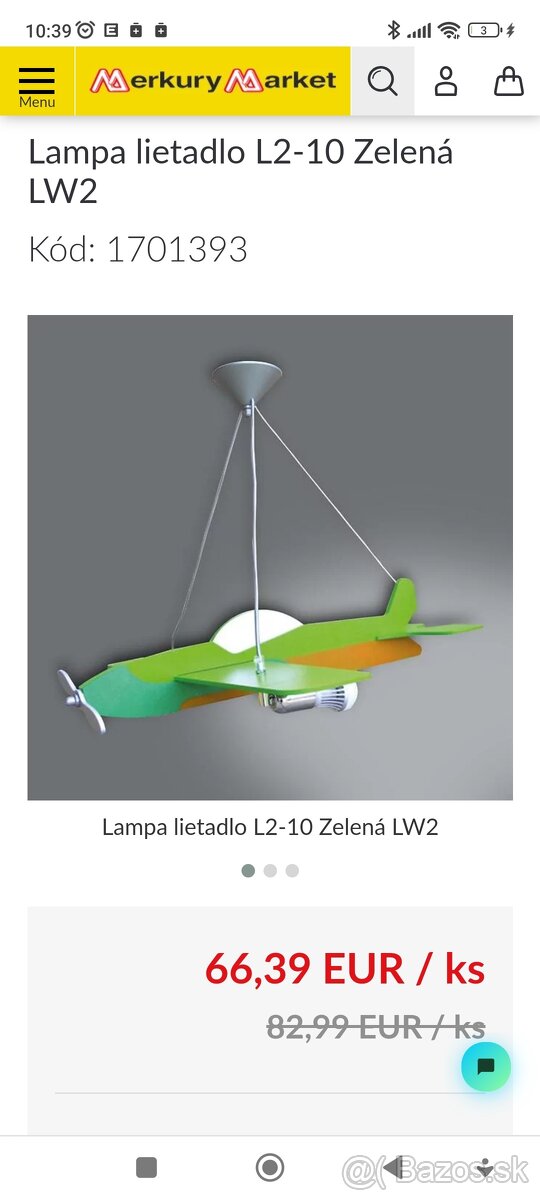 lampa lietadlo