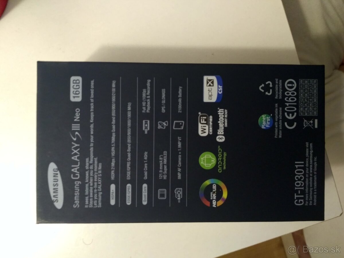 Samsung galaxy S3 neo modrý