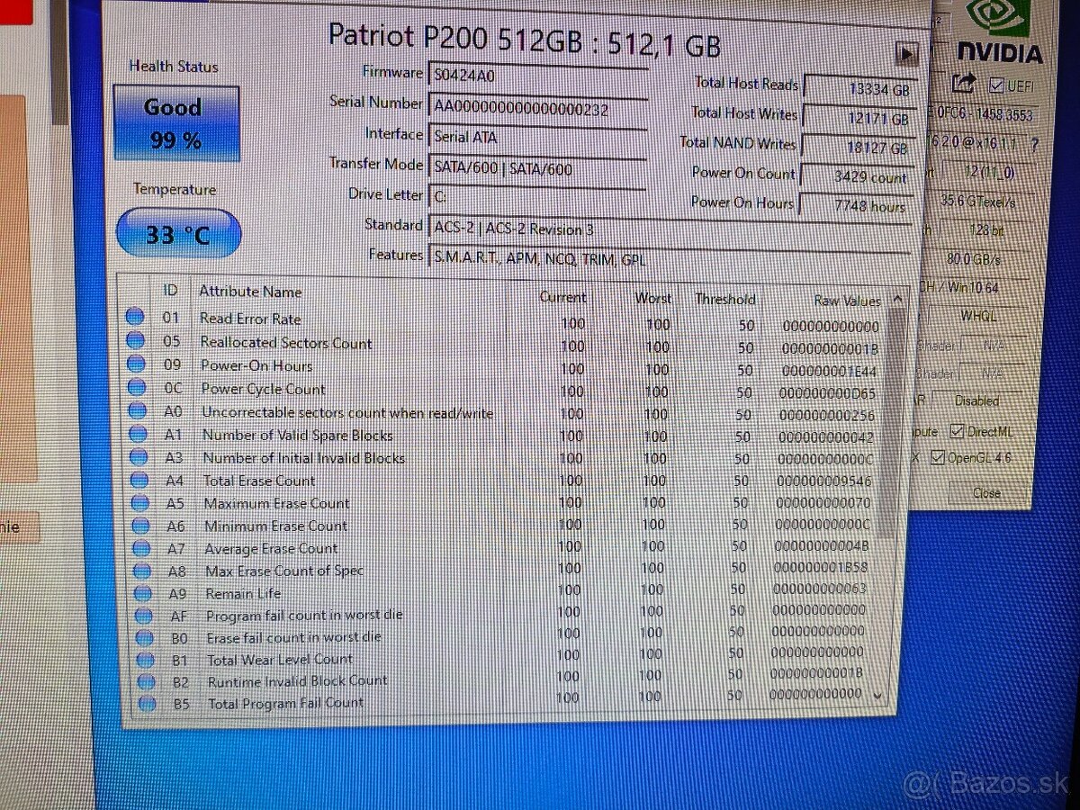 SSD disk 512gb Patriot