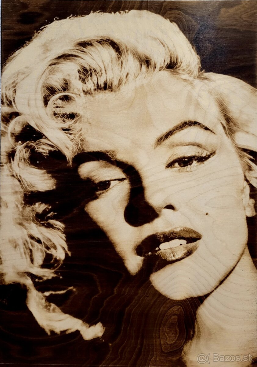 Marilyn MONROE - vypaľovaný obraz