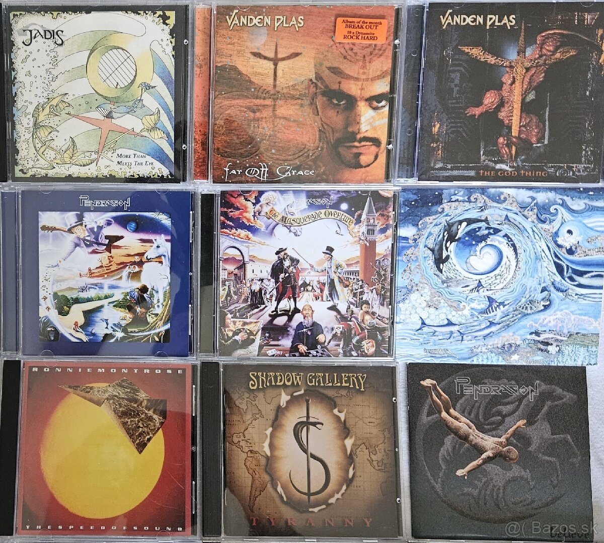 CD predaj: prog, rock, metal - zahraničie