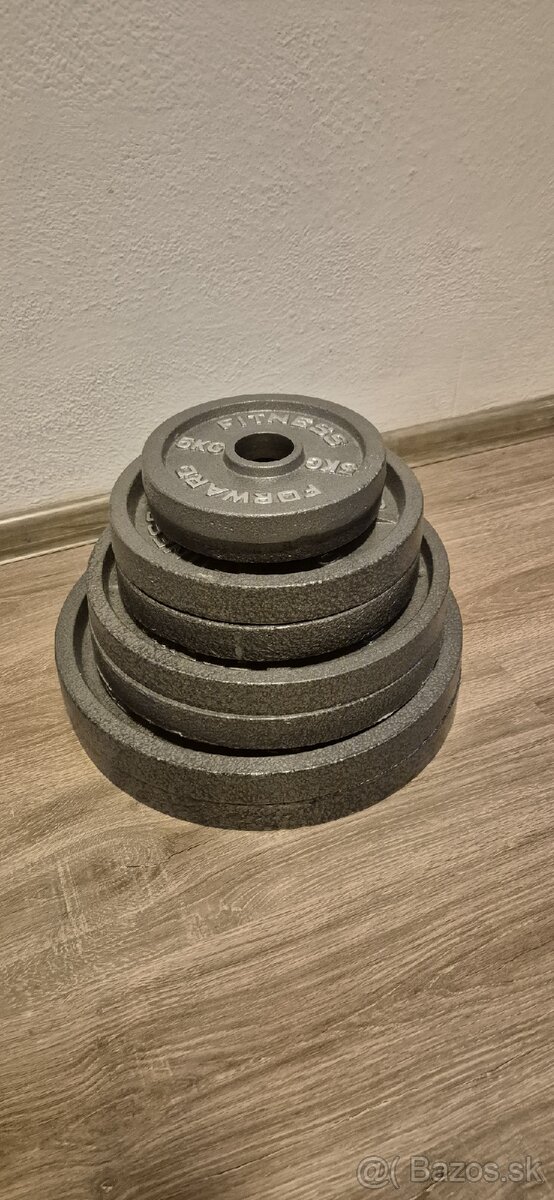 Oceľové kotúče Forward Fitness set 100kg 50/51 mm