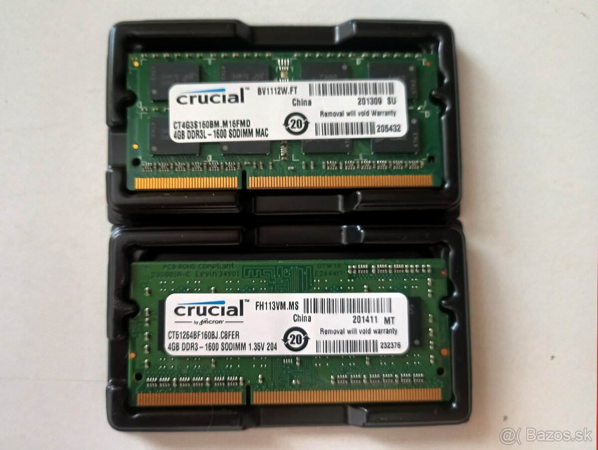 4GB DDR3 ram SODIMM Crucial