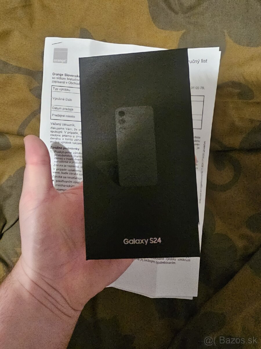 Predám Samsung S24 256GB Black Nový zapecateny