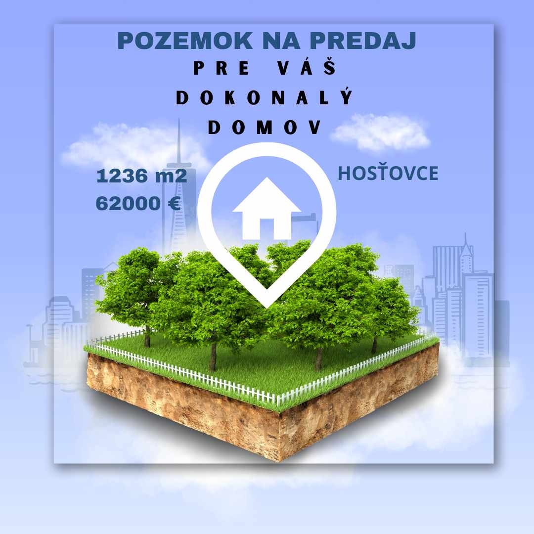 Stavebný pozemok Hosťovce