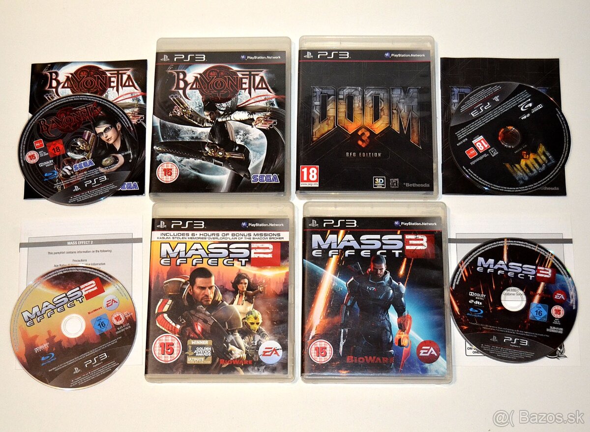 Hry pre PlayStation 3 Batman, Doom, F1, Need for Speed...