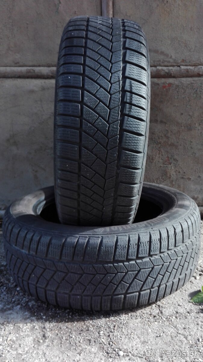 Predám 2-Zimné pneumatiky Continental WinterCont 205/55 R16