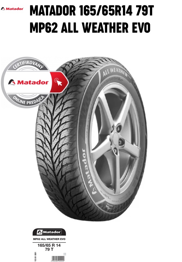 Zimne Nove pneumatiky 165/65 R 14