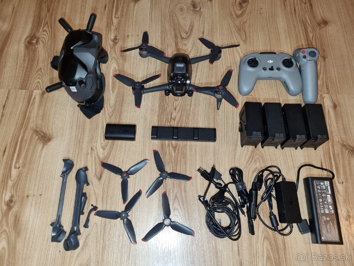 DJI FPV combo, 4x akumulátor, flymore,..