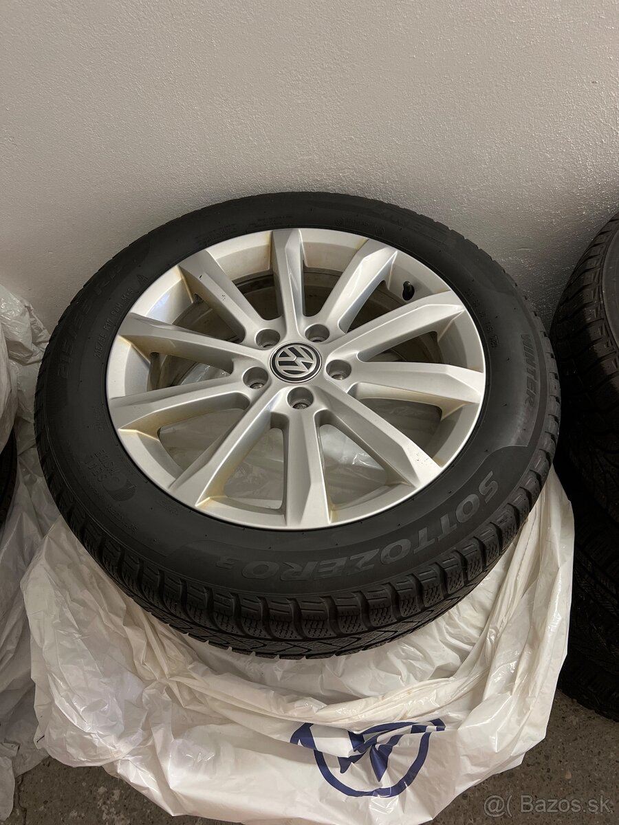 Zimná sada VW 5x112 R17 + Pirelli 215/55 R17