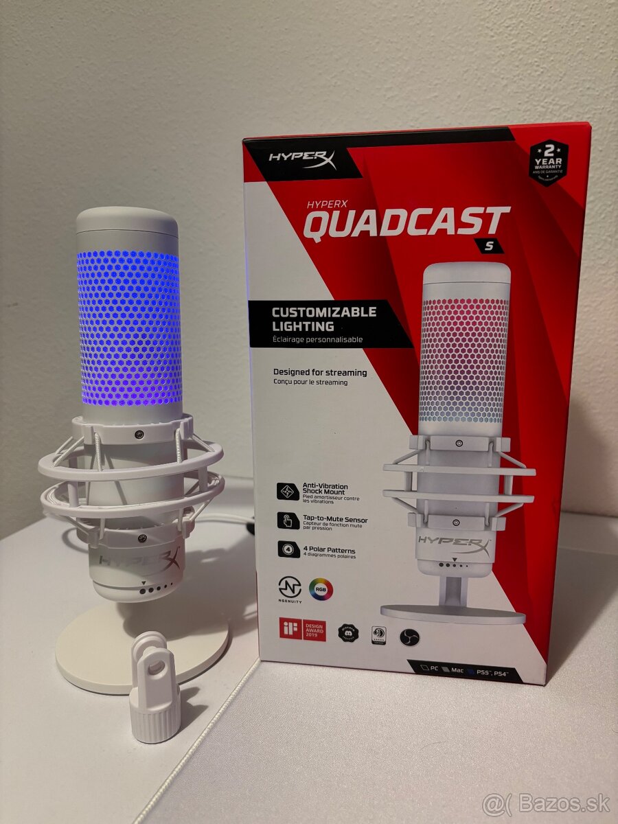 HyperX Quad Cast S white