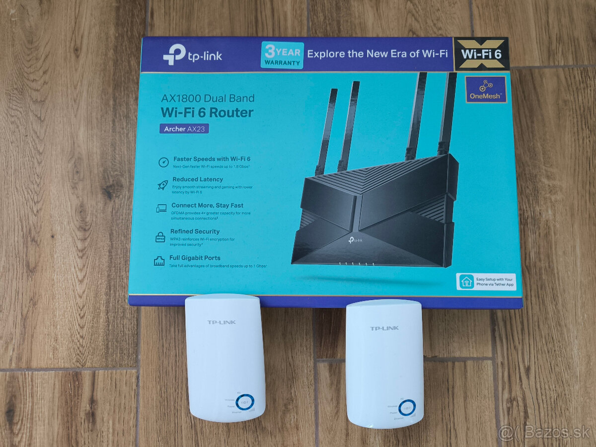 Predam wifi 6 router Tp link+2ks extender