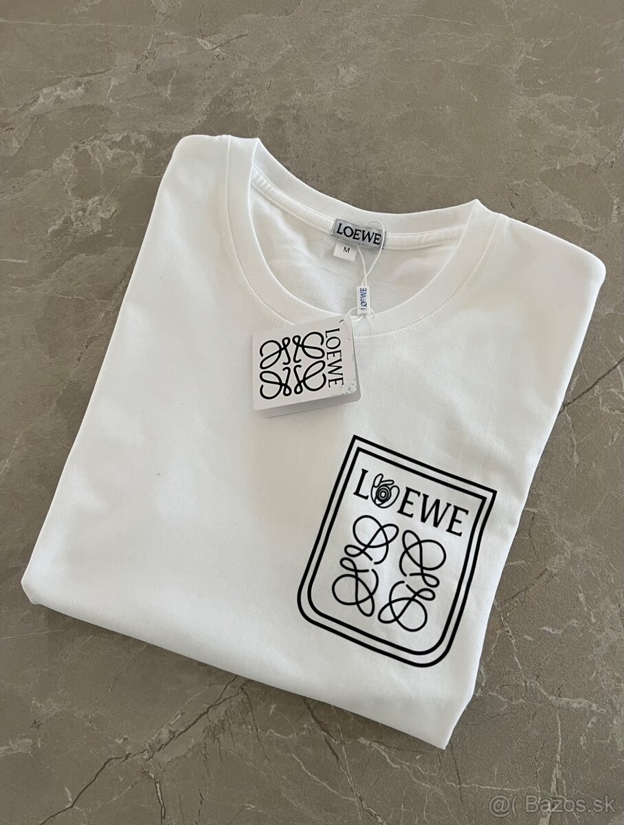 Dámske tričko LOEWE biele bavlna