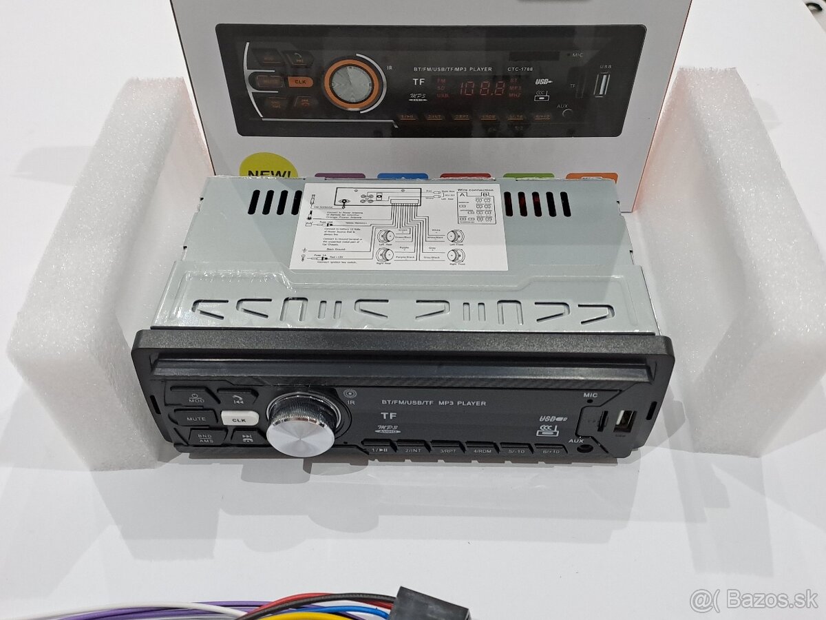 Autoradio - s Bluetooth -USB/SD/AUX - 4x50W