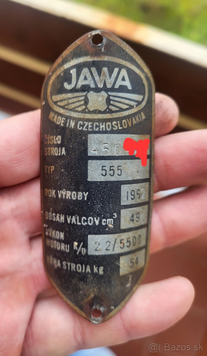 Stitok jawa 555 1962