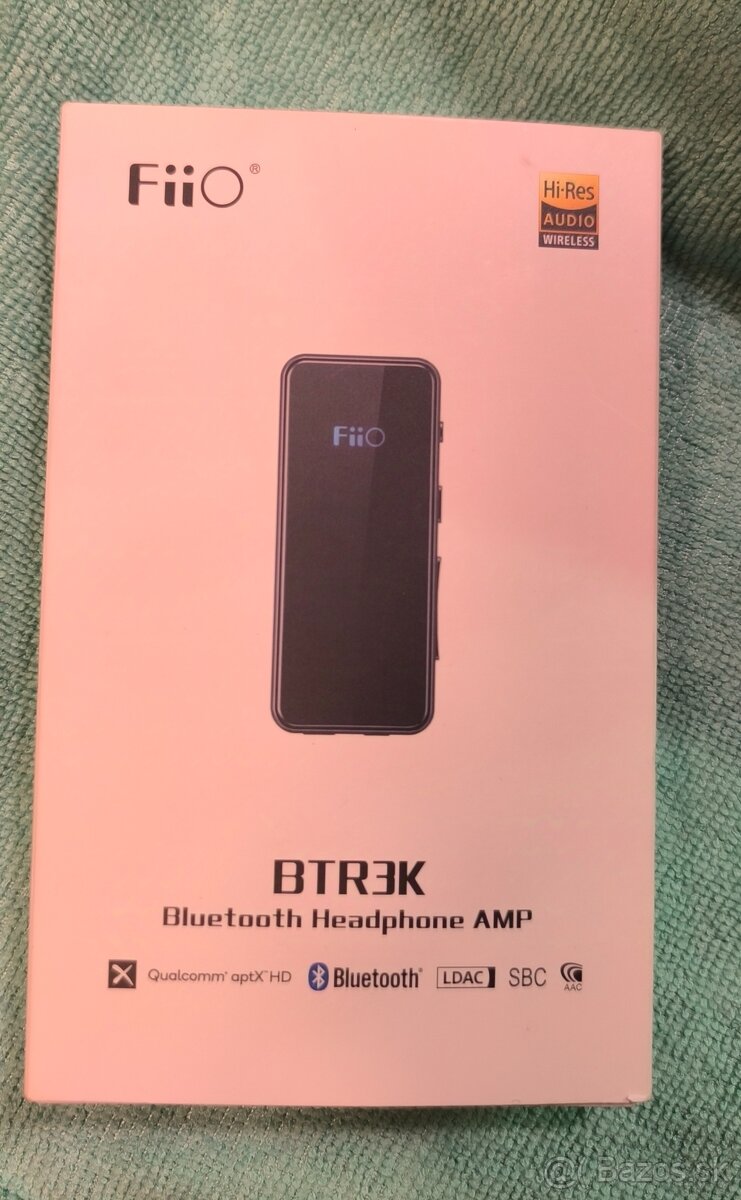 Predám HI-Res slúchadlový bluetooth zosilňovač Fiio BTR3K