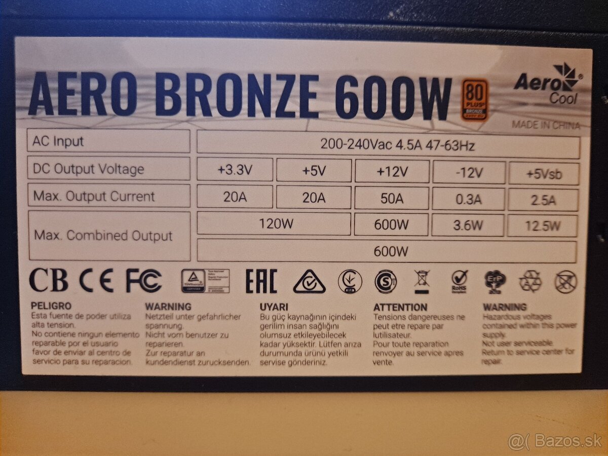 Aero bronze 600W