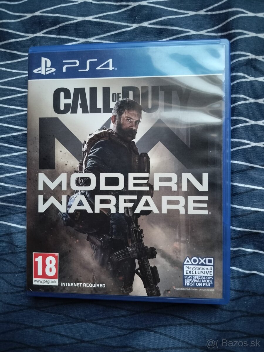 call of duty Modern Warfare na playstation 4.