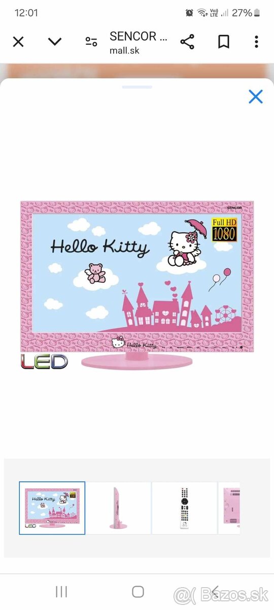 Predam televizor Hellou Kitty (60eur)