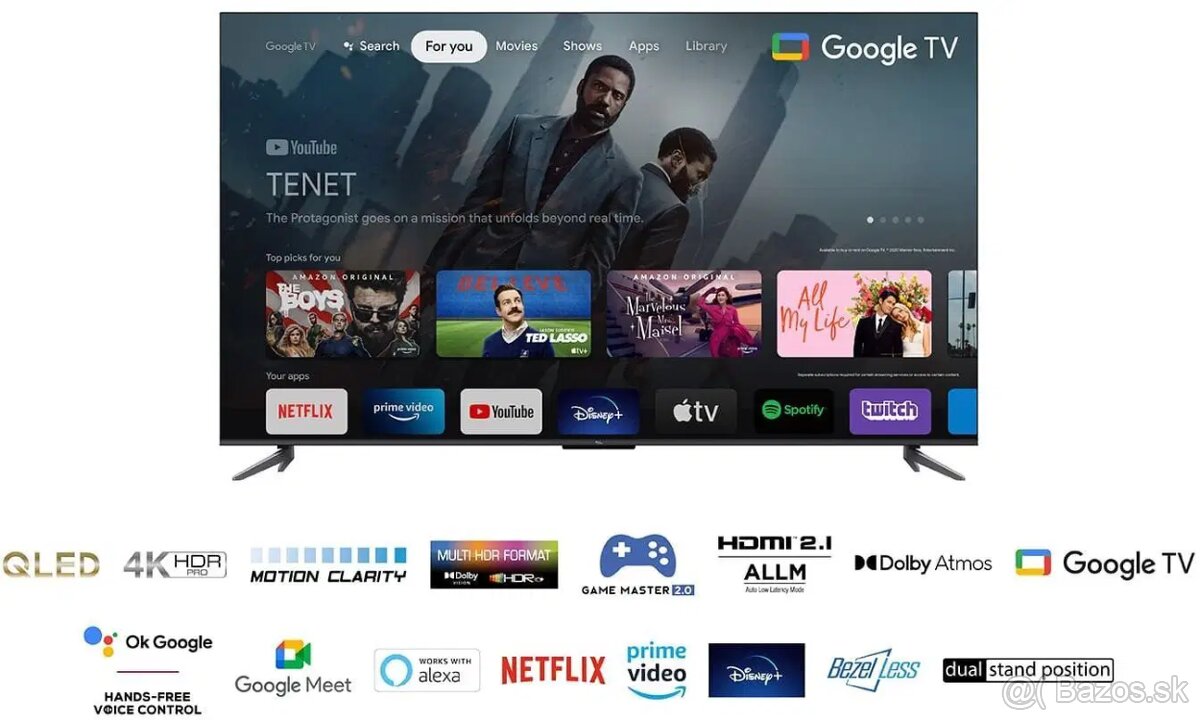 TCL QLED 65" Android TV 5 rokov záruka