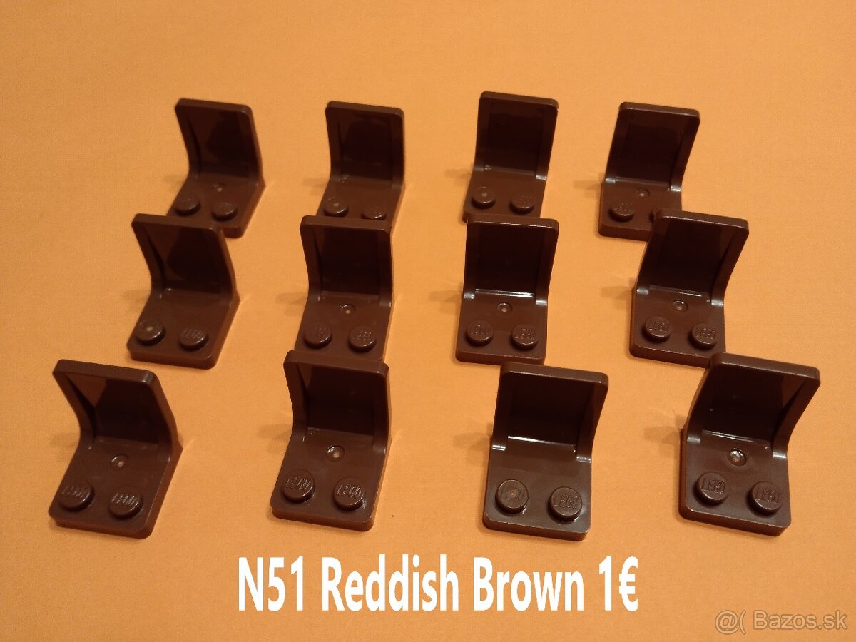 N51 Lego® Diely, Reddish Brown (ako nové, nehrané)