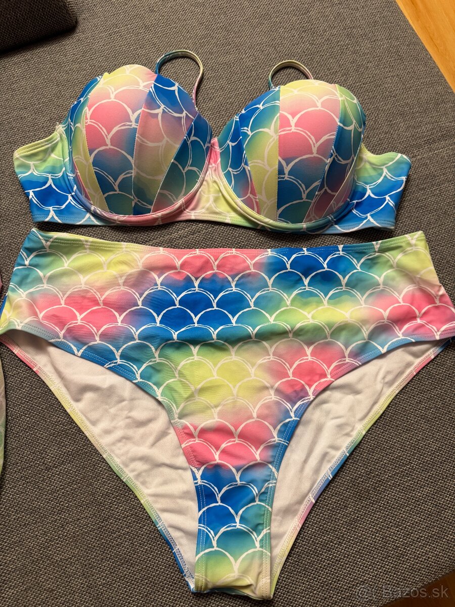 Farebné bikini plavky 4XL / 48-50-52