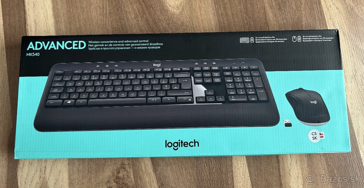 Bezdrôtová klávesnica a myš LOGITECH MK 540 Advanced