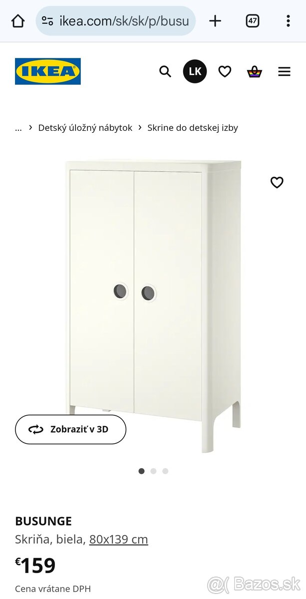 Skrina Busunge Ikea