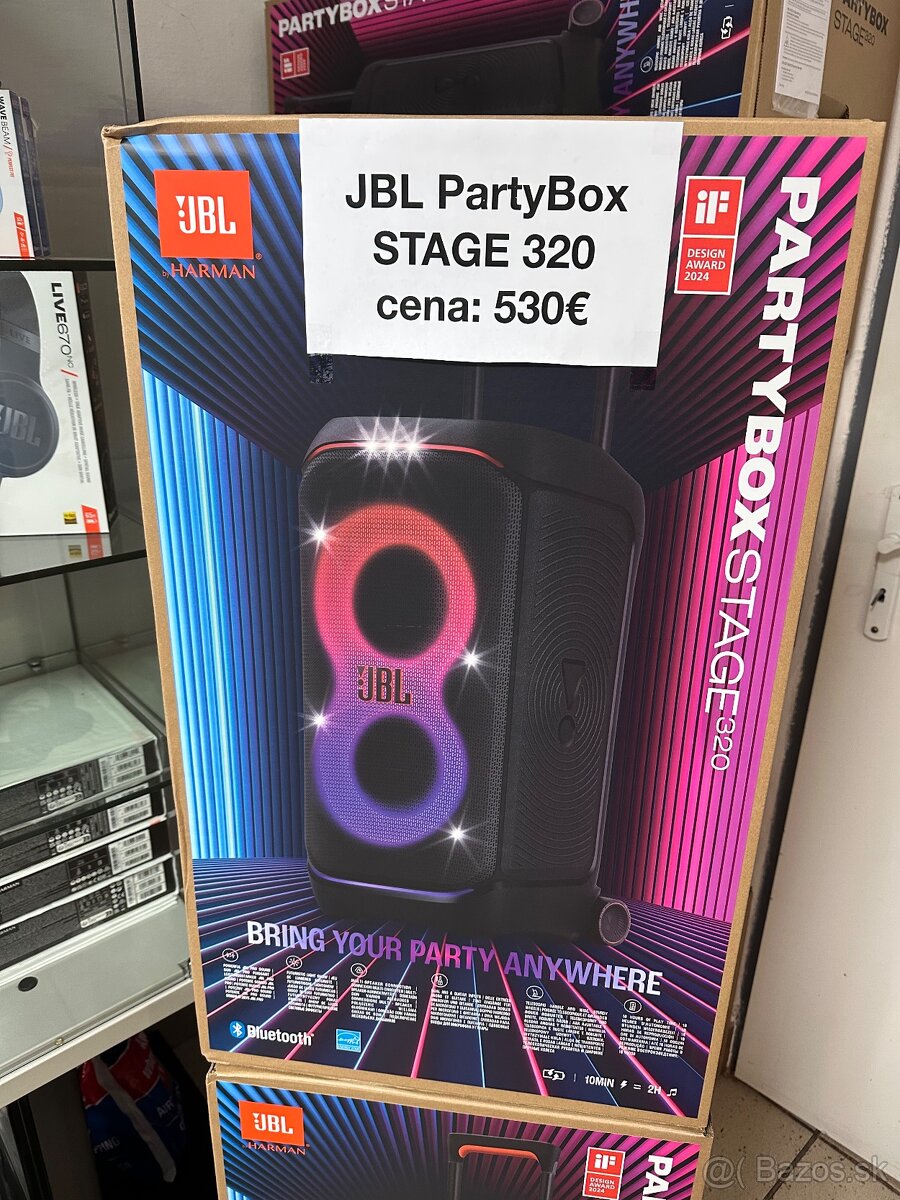 Predám JBL párty box STAGE 320  nový