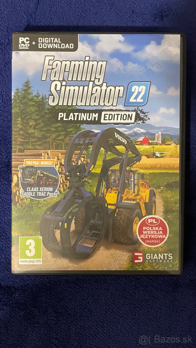 Farming Simulator 22 Platinum Edition (plná hra+platinum)